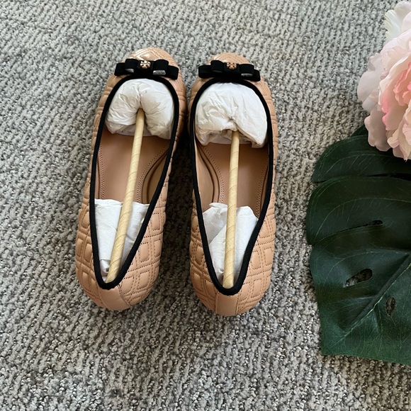 Tory Burch Ballet Flats Marion Quilted North Nappa Size 6.5 and 7 - Picture 6 of 14